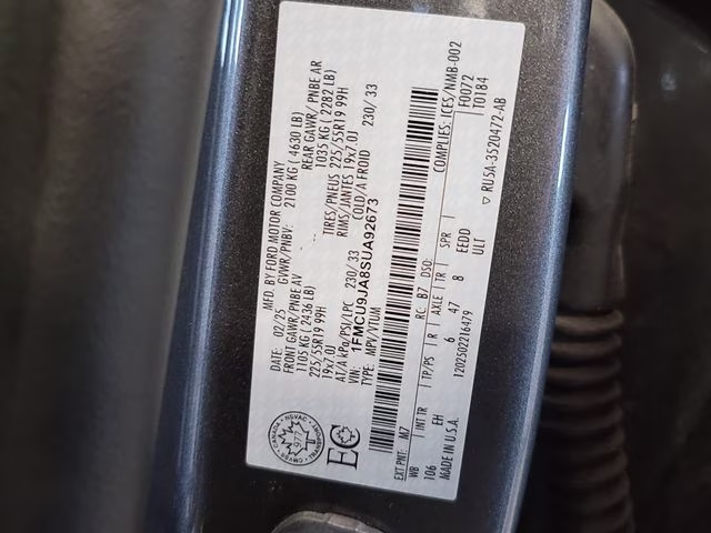 2025 Carbonized Gray Metallic Ford Escape Platinum AWD SUV