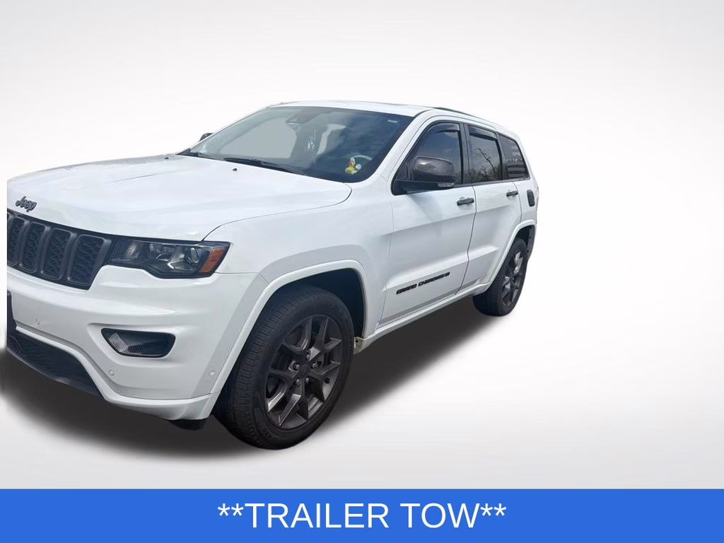 2021 Bright White Clearcoat Jeep Grand Cherokee 80th Anniversary Edition 4X4 SUV