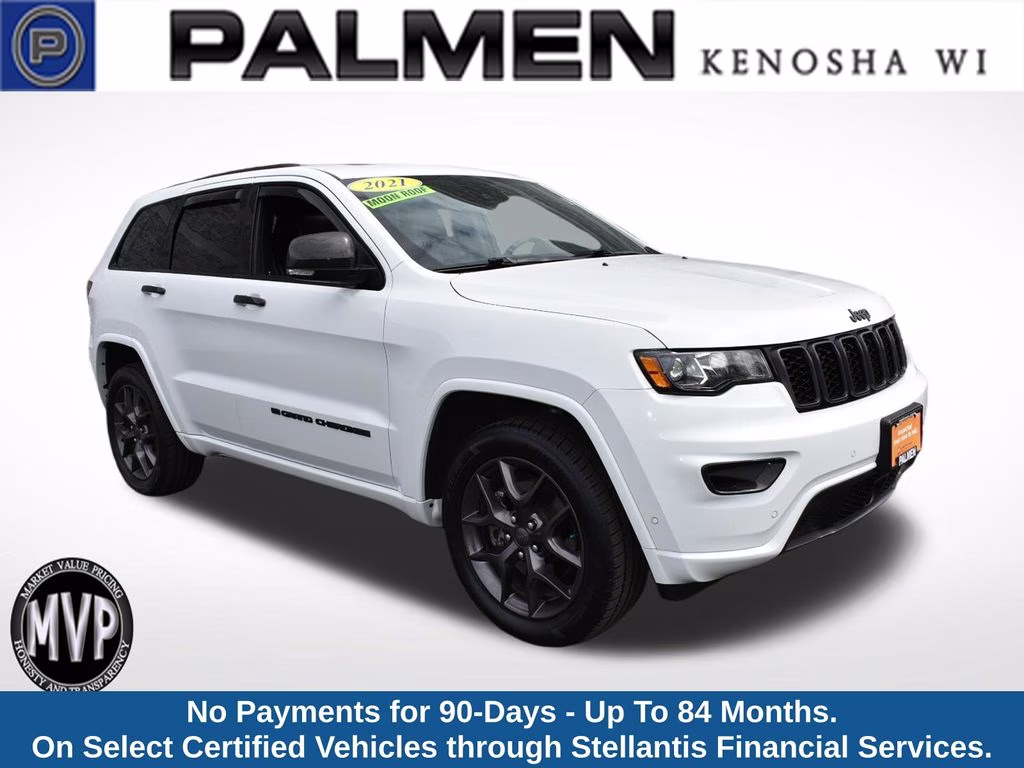 2021 Bright White Clearcoat Jeep Grand Cherokee Limited 4X4 SUV