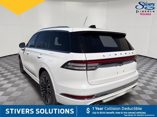 2025 White Metallic Lincoln Aviator Black Label AWD SUV