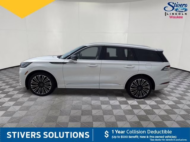 2025 White Metallic Lincoln Aviator Black Label AWD SUV
