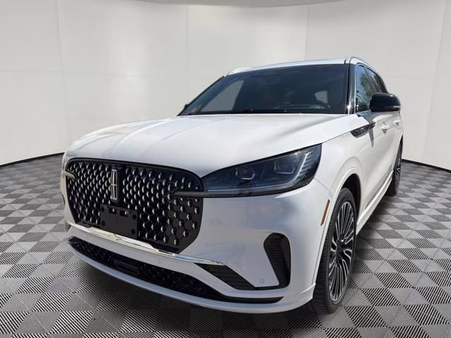 2025 White Metallic Lincoln Aviator Black Label AWD SUV