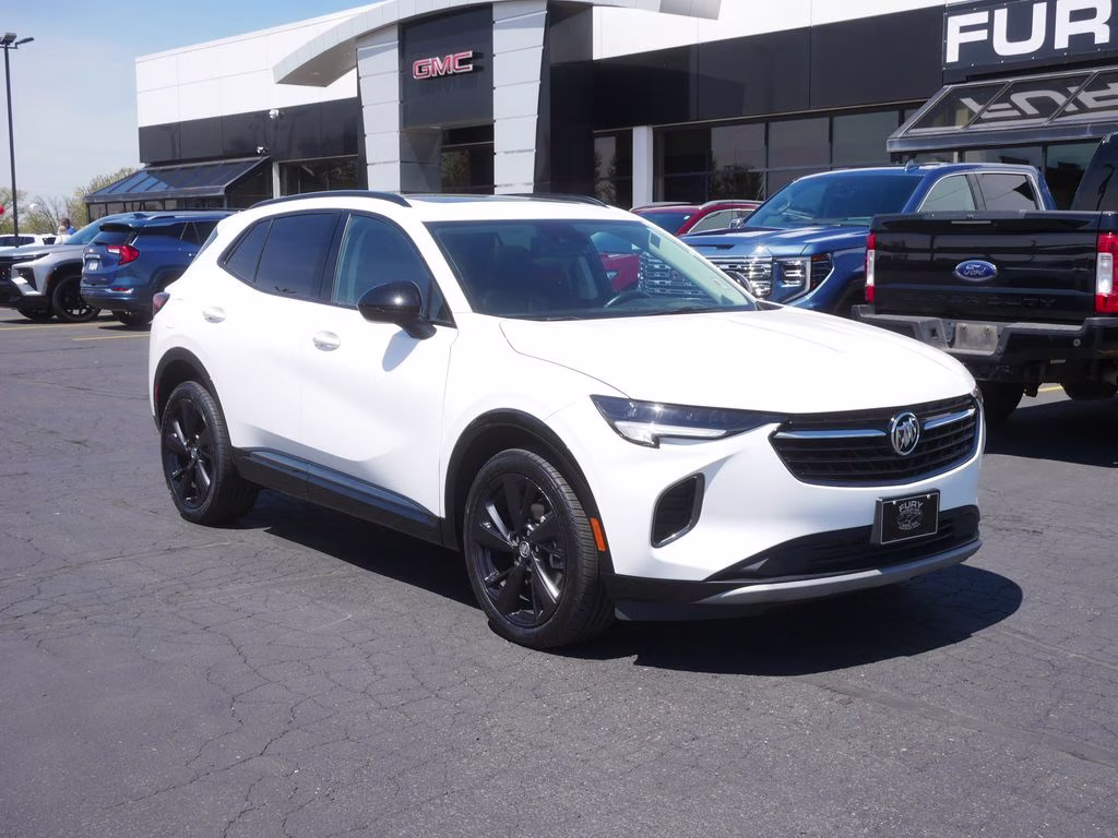 2023 Summit White Buick Envision Essence AWD SUV