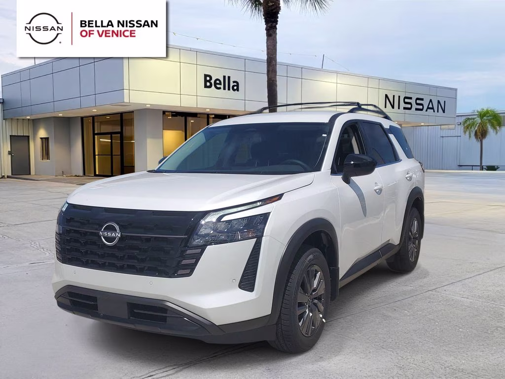 2026 Everest White Pearl Tricoat Nissan Pathfinder SV FWD SUV