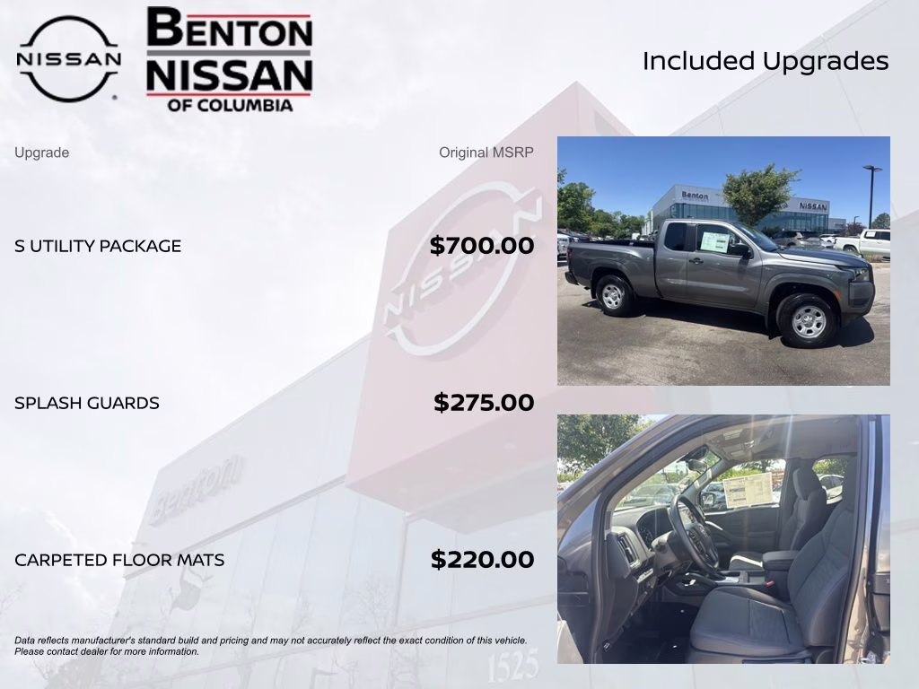 2026 Gun Metallic Nissan Frontier S 4X4 Truck