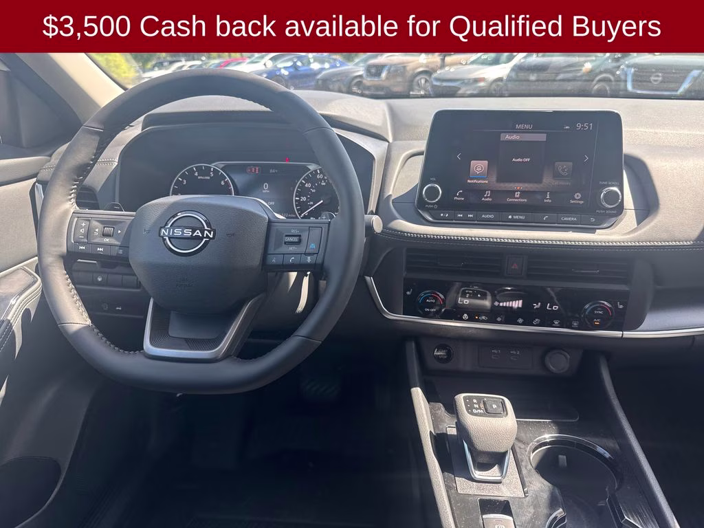 2026 Everest White Pearl Tricoat Nissan Rogue Dark Armor FWD SUV