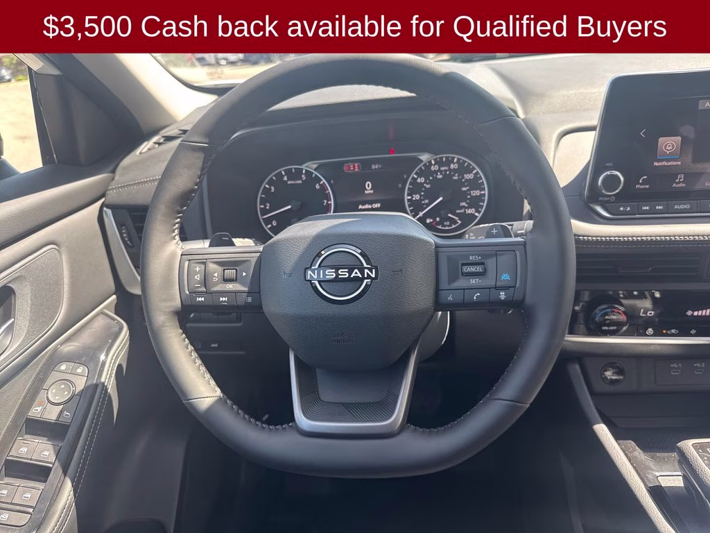 2026 Everest White Pearl Tricoat Nissan Rogue Dark Armor FWD SUV