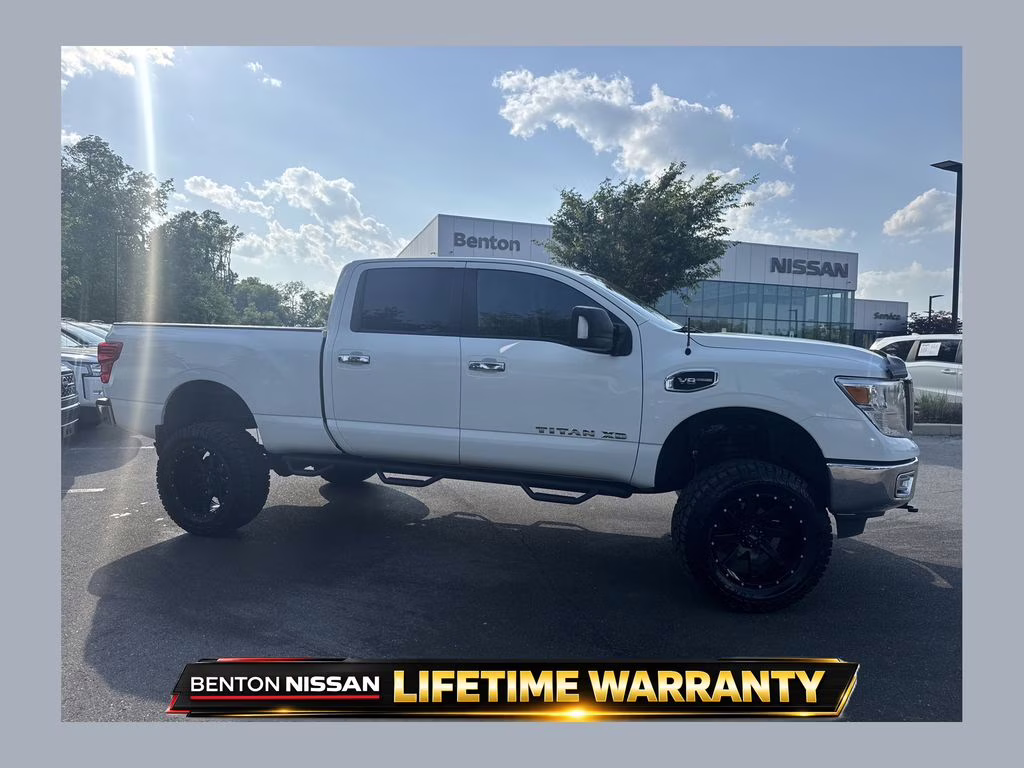 2018 Glacier White Nissan Titan XD S 4X4 Truck