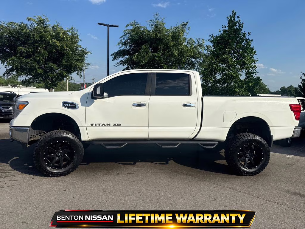 2018 Glacier White Nissan Titan XD S 4X4 Truck