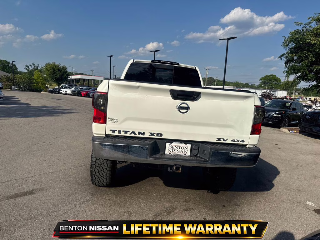 2018 Glacier White Nissan Titan XD S 4X4 Truck