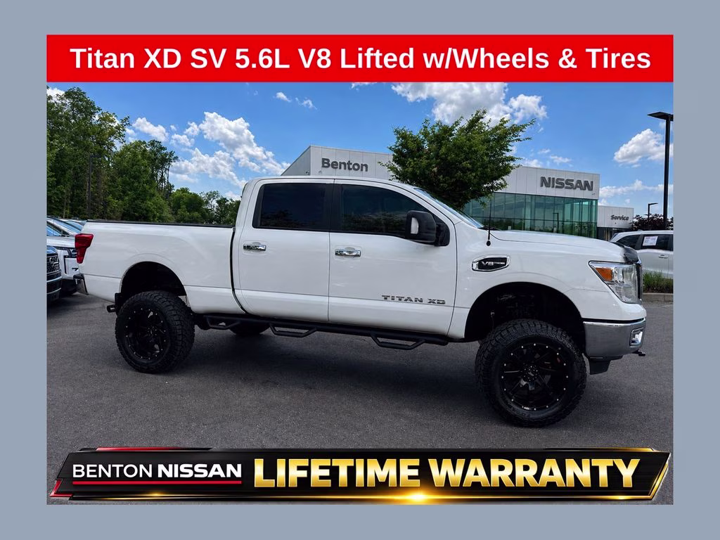 2018 Glacier White Nissan Titan XD S 4X4 Truck