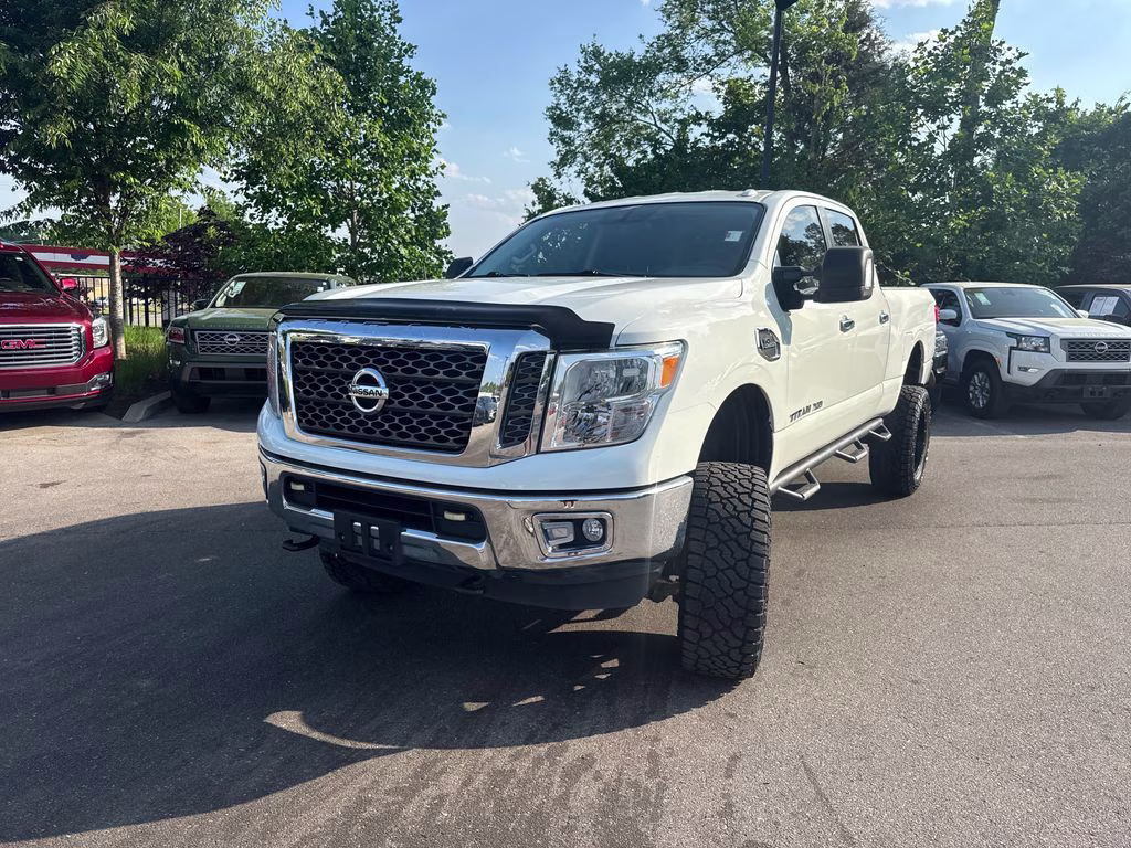 2018 Glacier White Nissan Titan XD S 4X4 Truck
