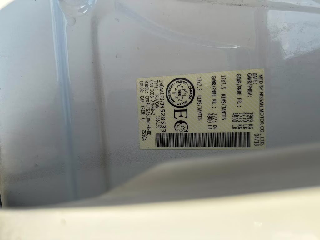 2018 Glacier White Nissan Titan XD S 4X4 Truck