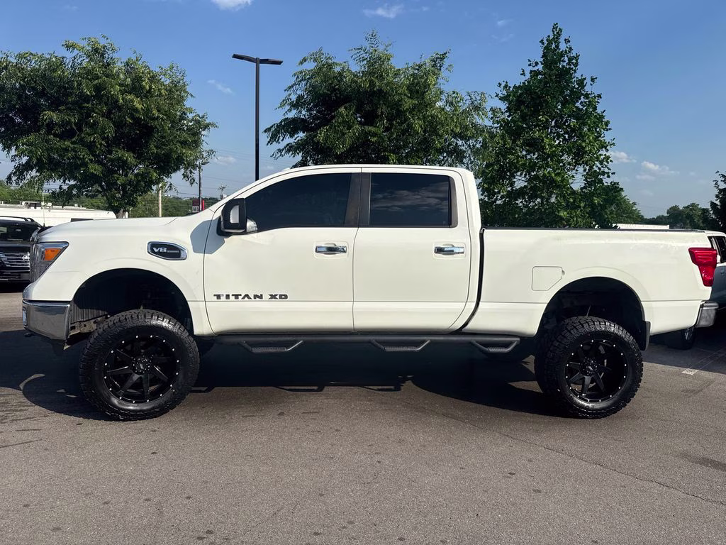 2018 Glacier White Nissan Titan XD S 4X4 Truck