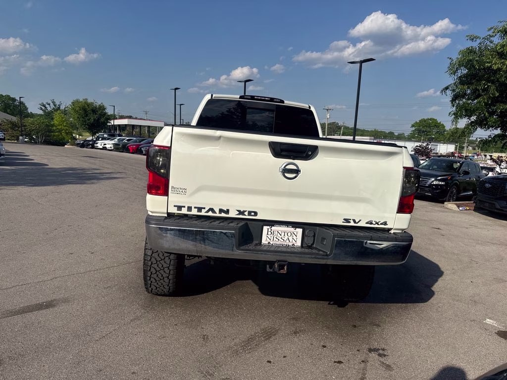 2018 Glacier White Nissan Titan XD S 4X4 Truck