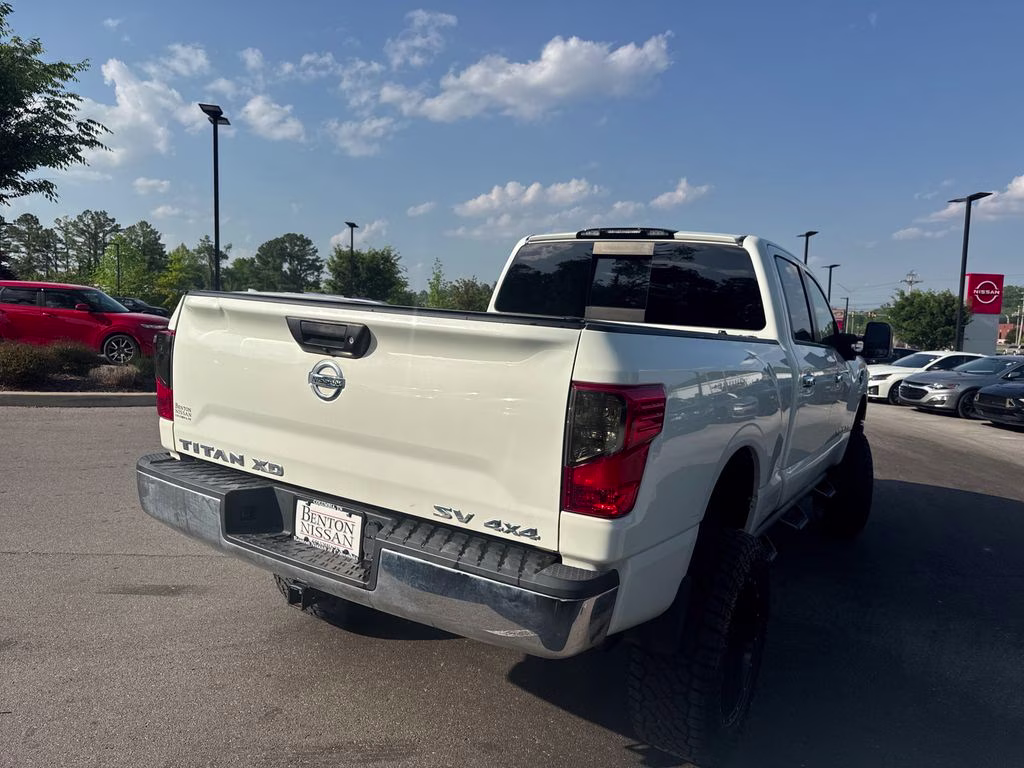 2018 Glacier White Nissan Titan XD S 4X4 Truck