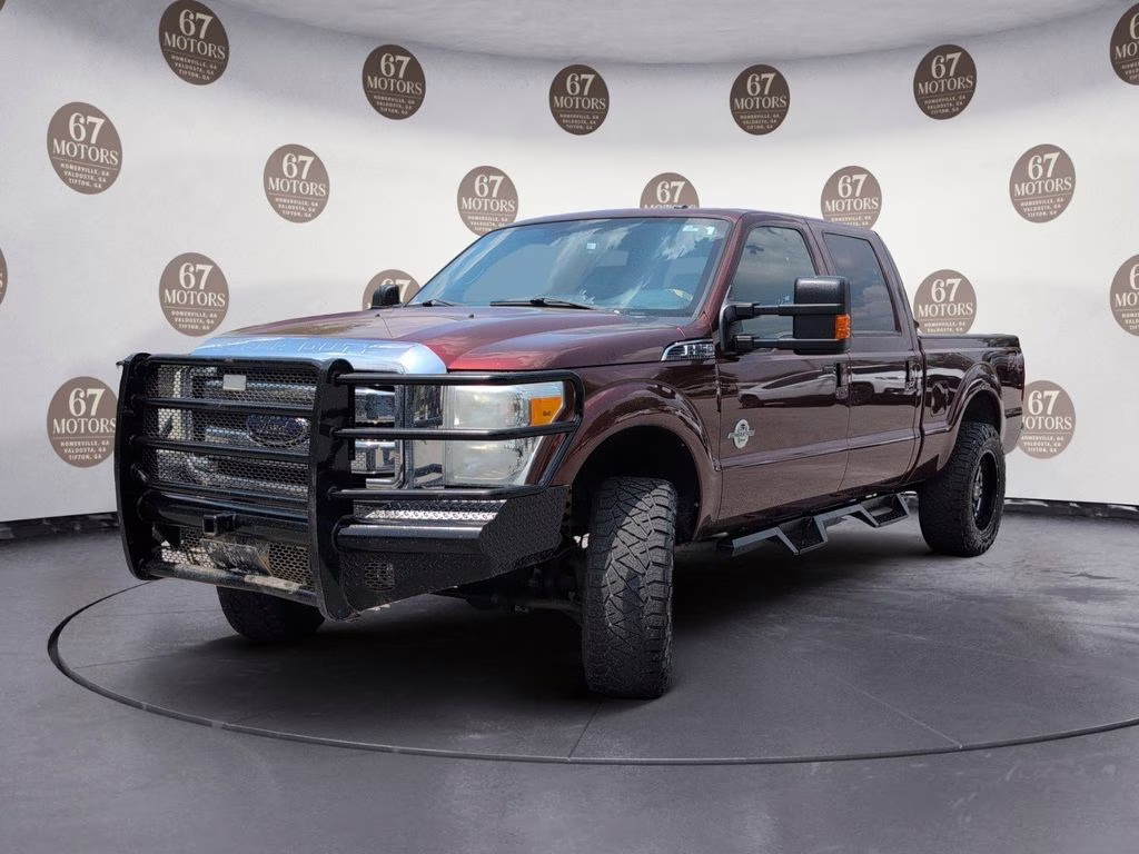 2016 Burgundy Ford Super Duty F-250 SRW Lariat 4X4 Truck