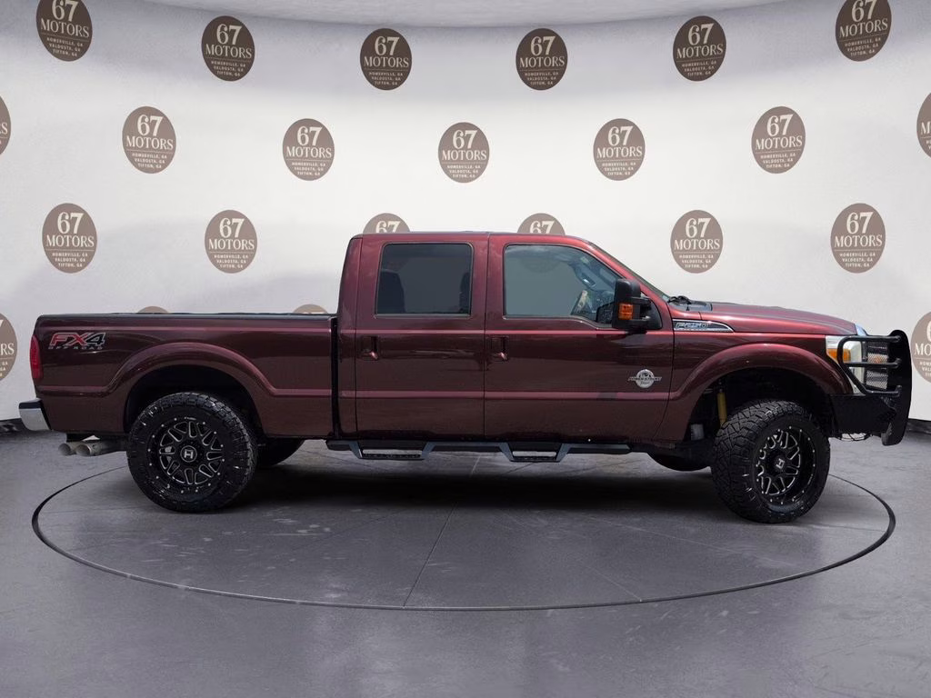 2016 Burgundy Ford Super Duty F-250 SRW Lariat 4X4 Truck