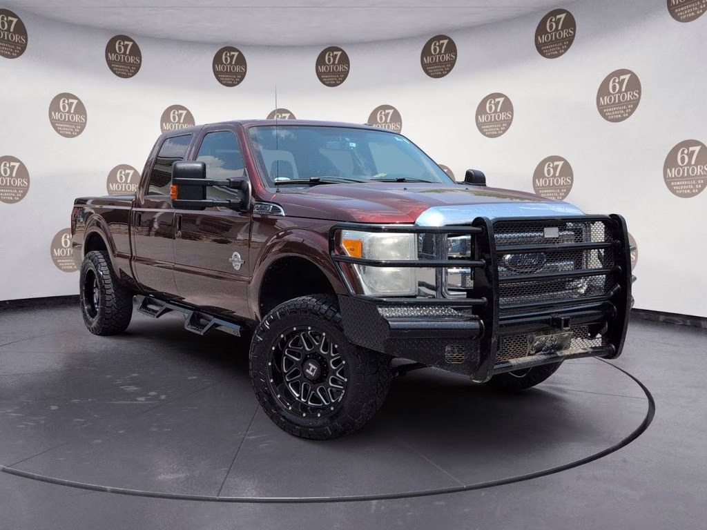 2016 Burgundy Ford Super Duty F-250 SRW Lariat 4X4 Truck