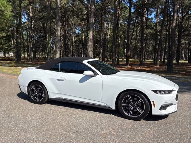 2025 Oxford White Ford Mustang EcoBoost Premium RWD Convertible