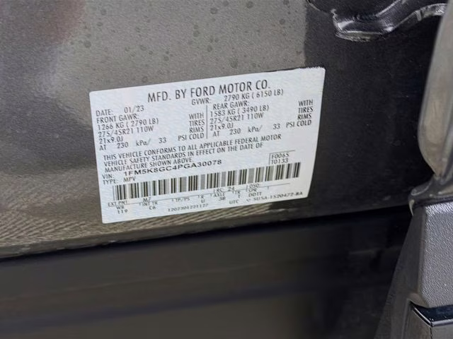 2023 Gray Metallic Ford Explorer ST 4X4 SUV