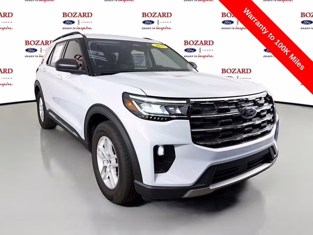 2025 White Metallic Ford Explorer Active RWD SUV