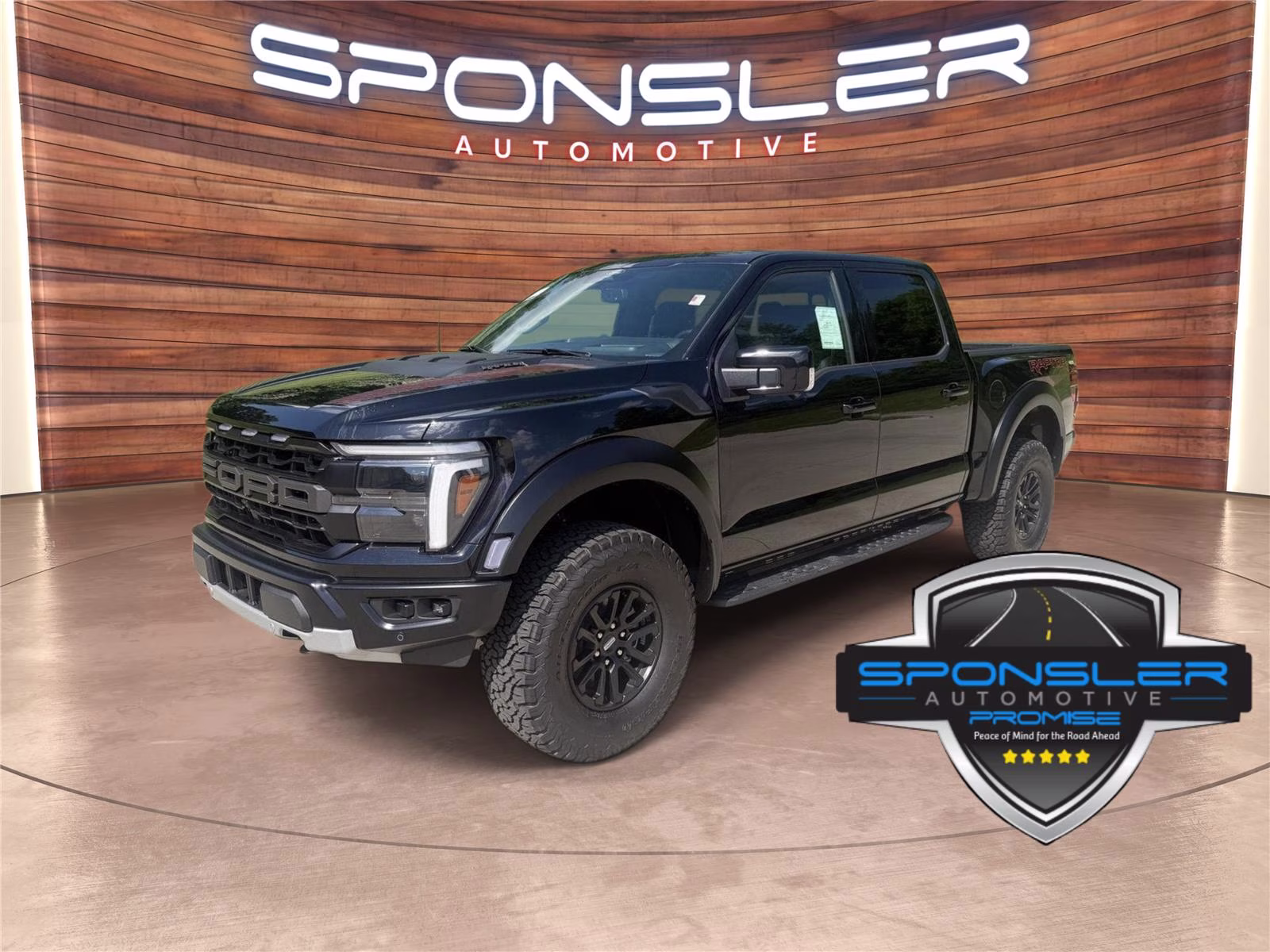 Agate Black 2026 Ford F-150 Raptor SuperCrew 4WD Pickup Truck Four-Wheel Drive Automatic