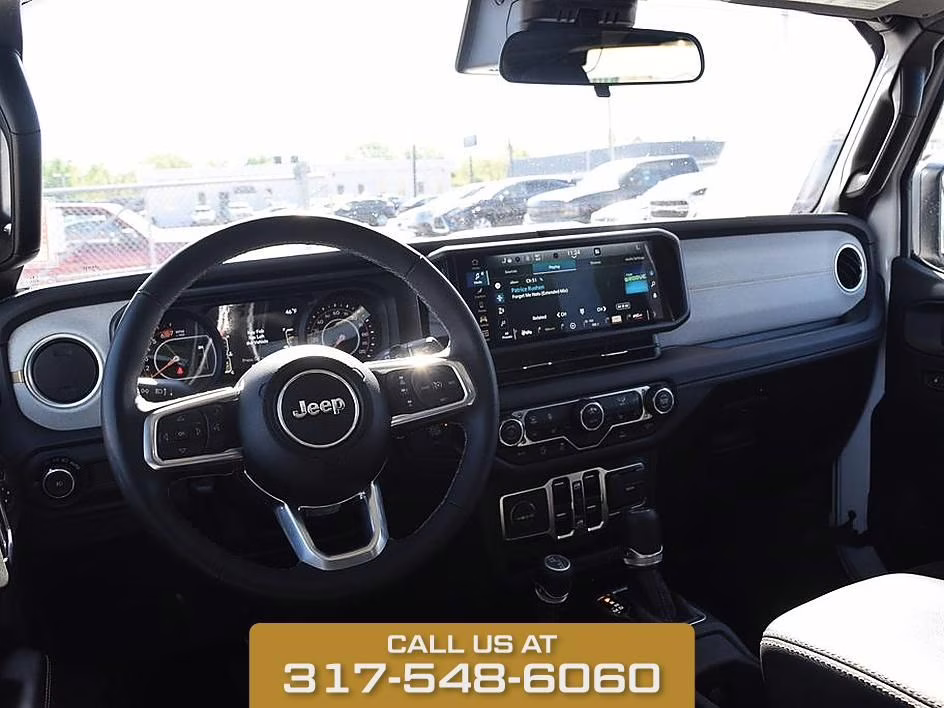 2025 Bright White Clearcoat Jeep Wrangler Sahara 4X4 SUV