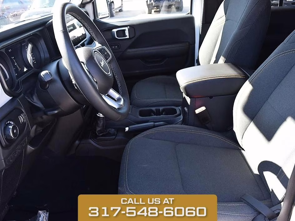 2025 Bright White Clearcoat Jeep Wrangler Sahara 4X4 SUV