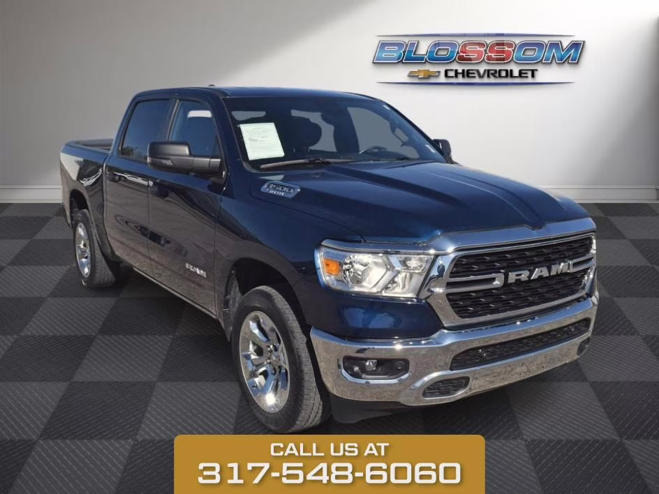 2023 Patriot Blue Pearlcoat Ram 1500 Big Horn/Lone Star 4X4 Truck