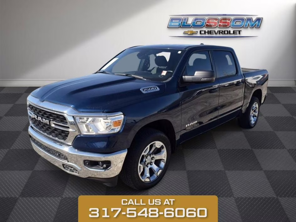 2023 Patriot Blue Pearlcoat Ram 1500 Big Horn/Lone Star 4X4 Truck