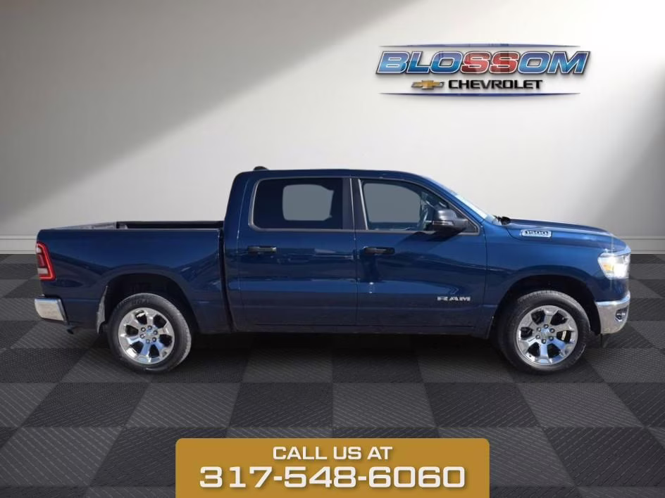 2023 Patriot Blue Pearlcoat Ram 1500 Big Horn/Lone Star 4X4 Truck