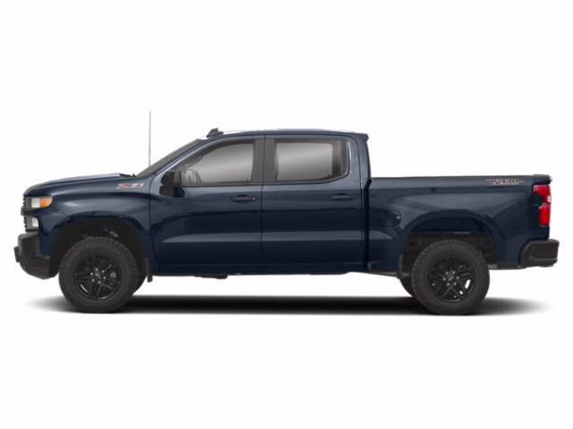 2021 Northsky Blue Metallic Chevrolet Silverado 1500 Custom Trail Boss 4X4 Truck