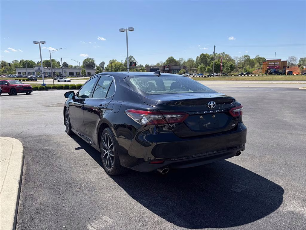 2023 Midnight Black Metallic Toyota Camry XLE V6 FWD Sedan