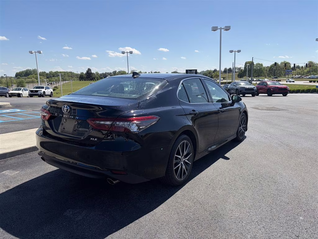 2023 Midnight Black Metallic Toyota Camry XLE V6 FWD Sedan