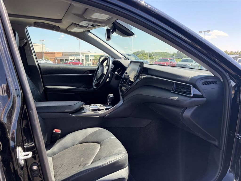 2023 Midnight Black Metallic Toyota Camry XLE V6 FWD Sedan