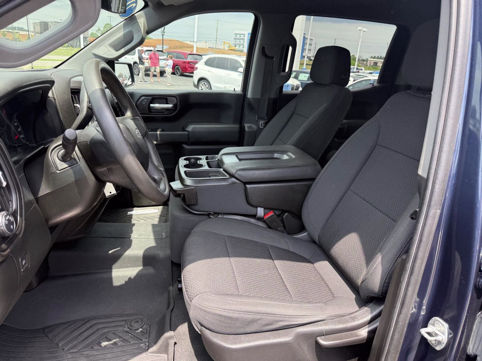 2021 Northsky Blue Metallic Chevrolet Silverado 1500 Custom Trail Boss 4X4 Truck