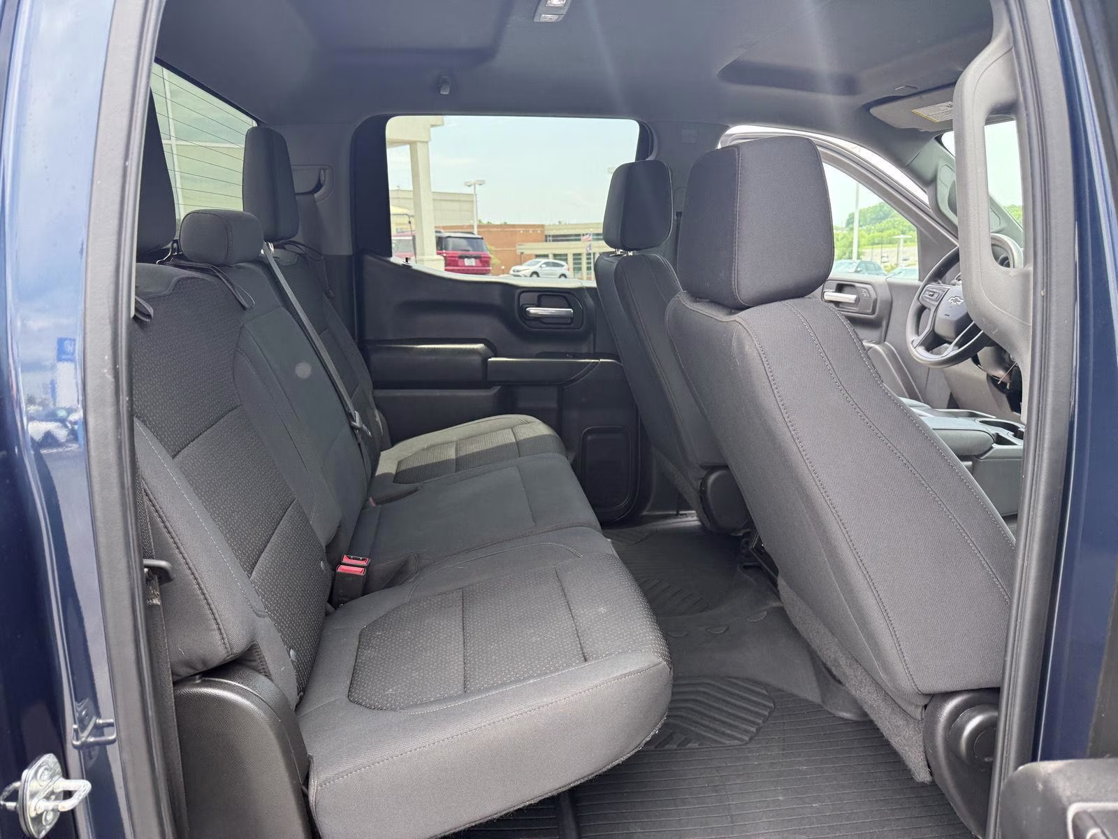 2021 Northsky Blue Metallic Chevrolet Silverado 1500 Custom Trail Boss 4X4 Truck