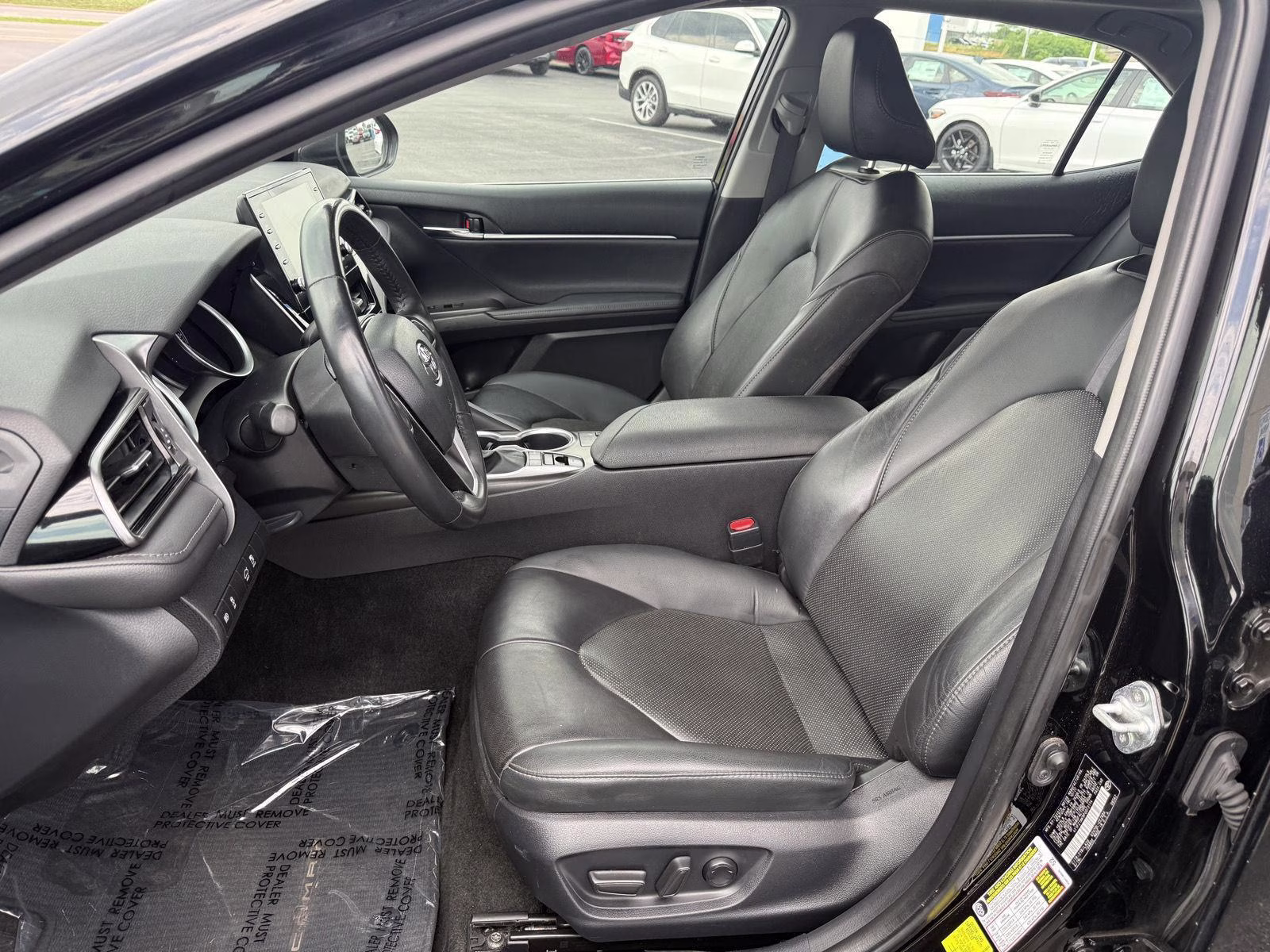 2023 Midnight Black Metallic Toyota Camry XLE V6 FWD Sedan