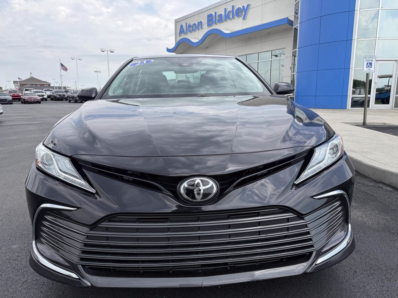 2023 Midnight Black Metallic Toyota Camry XLE V6 FWD Sedan