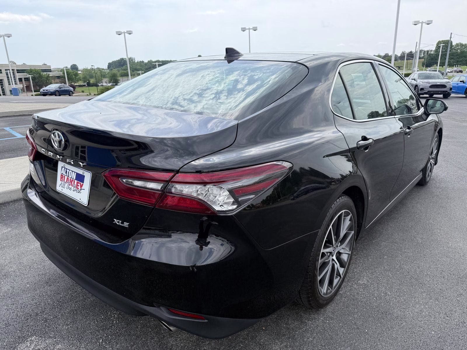 2023 Midnight Black Metallic Toyota Camry XLE V6 FWD Sedan