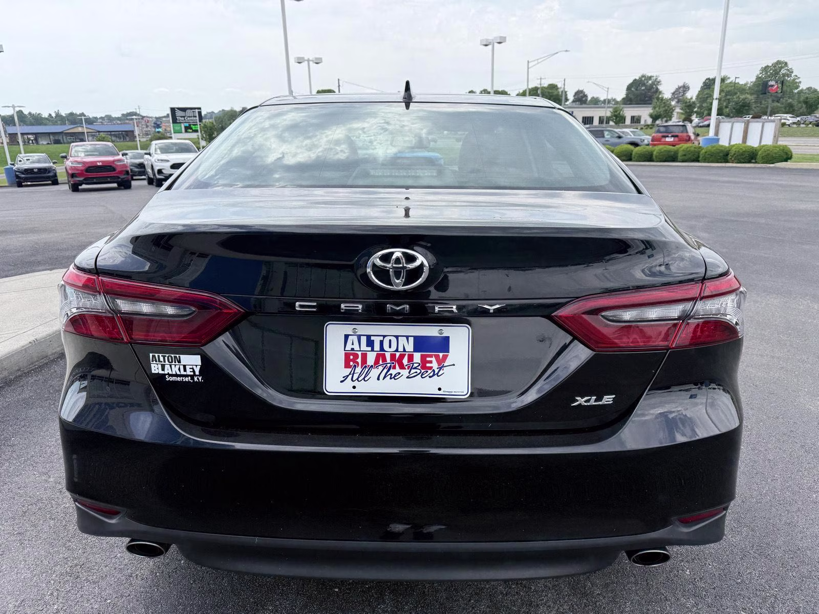 2023 Midnight Black Metallic Toyota Camry XLE V6 FWD Sedan