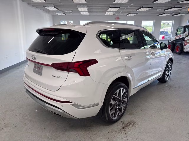 2023 Serenity White Pearl Hyundai Santa Fe Calligraphy AWD SUV