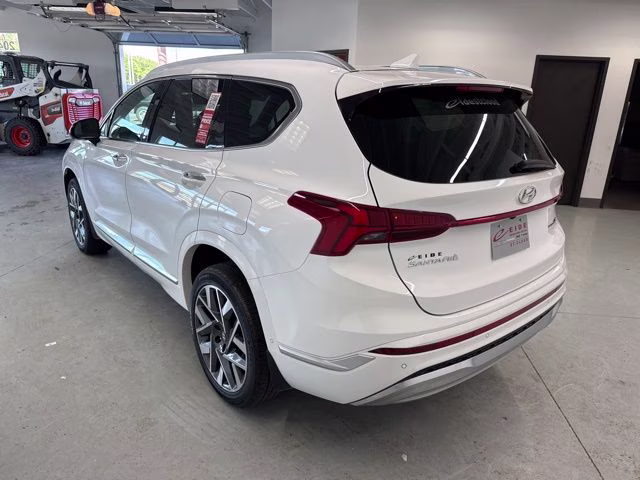 2023 Serenity White Pearl Hyundai Santa Fe Calligraphy AWD SUV