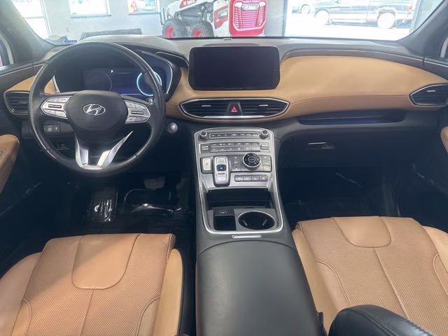 2023 Serenity White Pearl Hyundai Santa Fe Calligraphy AWD SUV