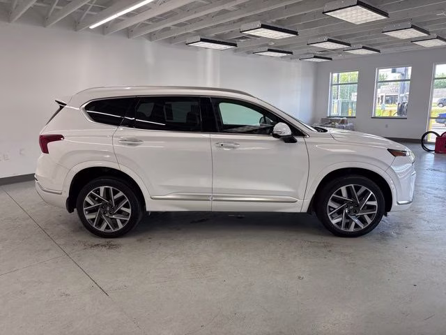 2023 Serenity White Pearl Hyundai Santa Fe Calligraphy AWD SUV