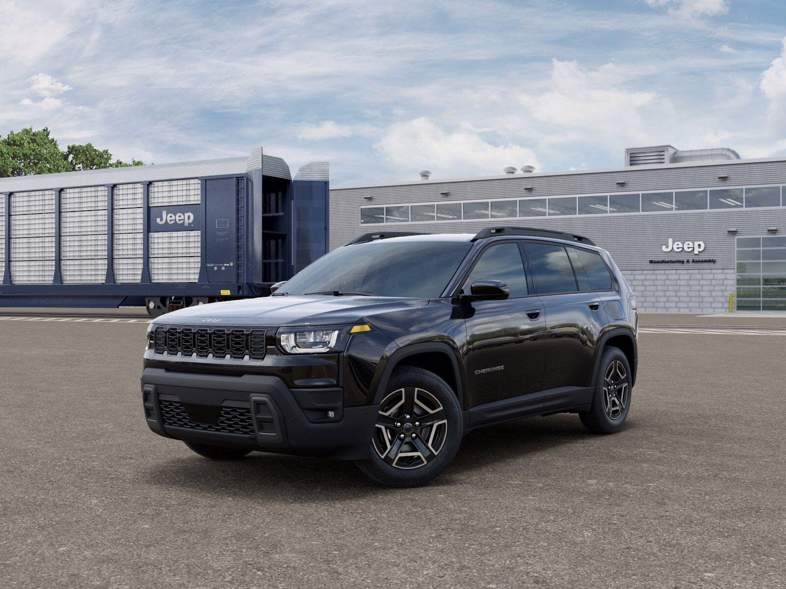 2026 Diamond Black Crystal Pearl Coat Jeep Cherokee Cherokee Laredo 4x4 4X4 SUV