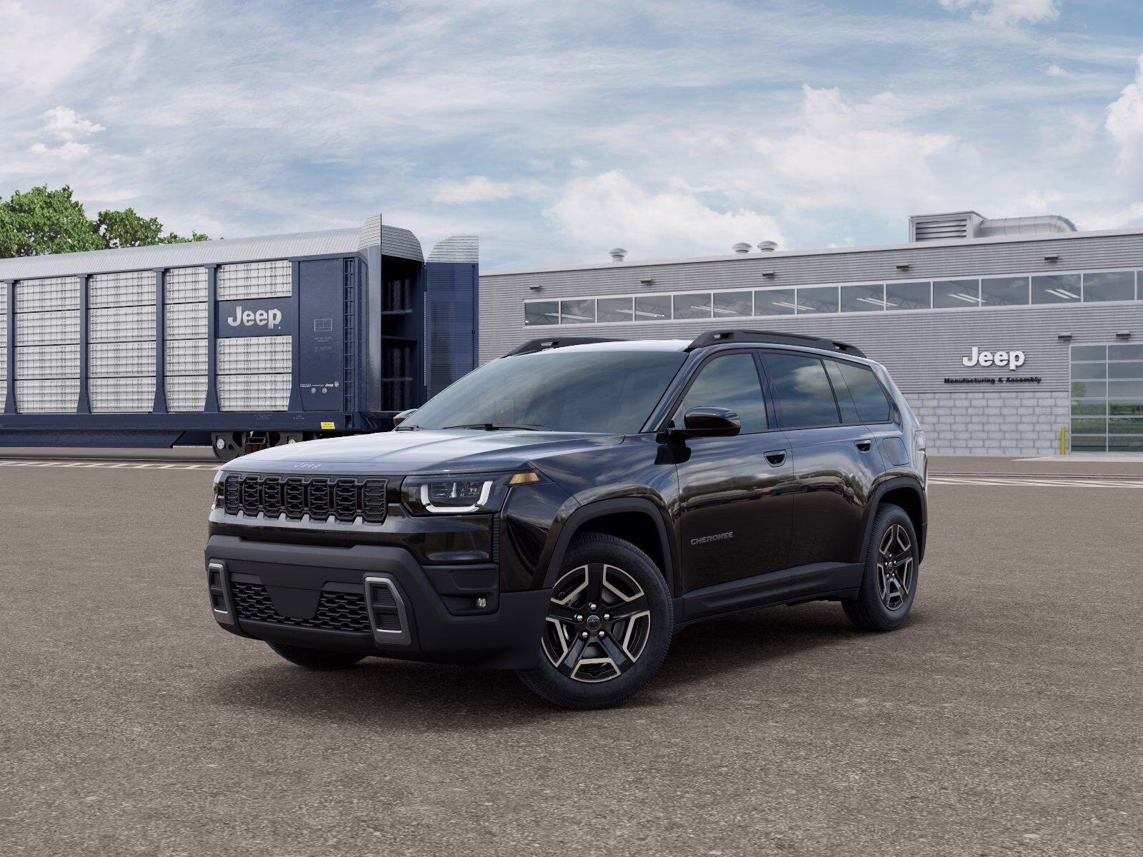 2026 Diamond Black Crystal Pearl Coat Jeep Cherokee Cherokee Laredo 4x4 4X4 SUV