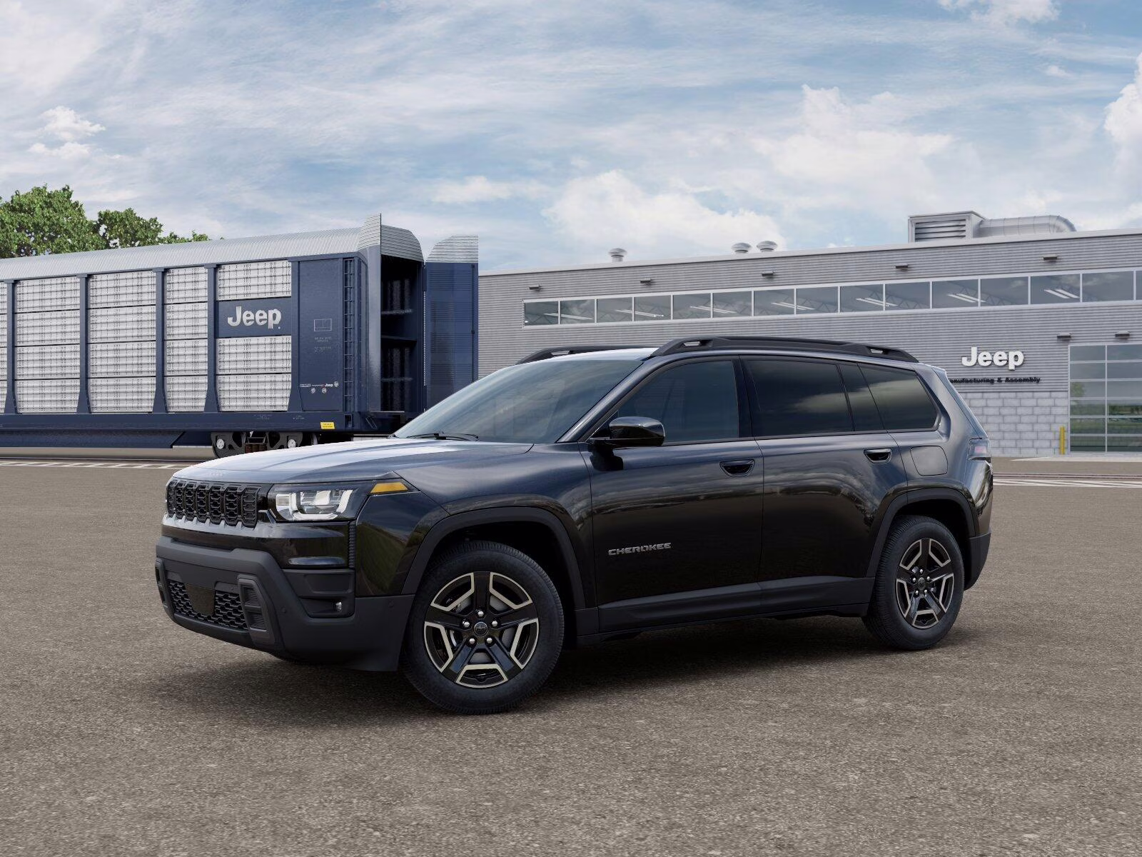 2026 Diamond Black Crystal Pearl Coat Jeep Cherokee Cherokee Laredo 4x4 4X4 SUV