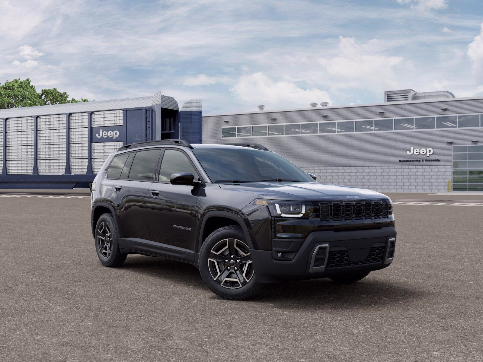 2026 Diamond Black Crystal Pearl Coat Jeep Cherokee Cherokee Laredo 4x4 4X4 SUV
